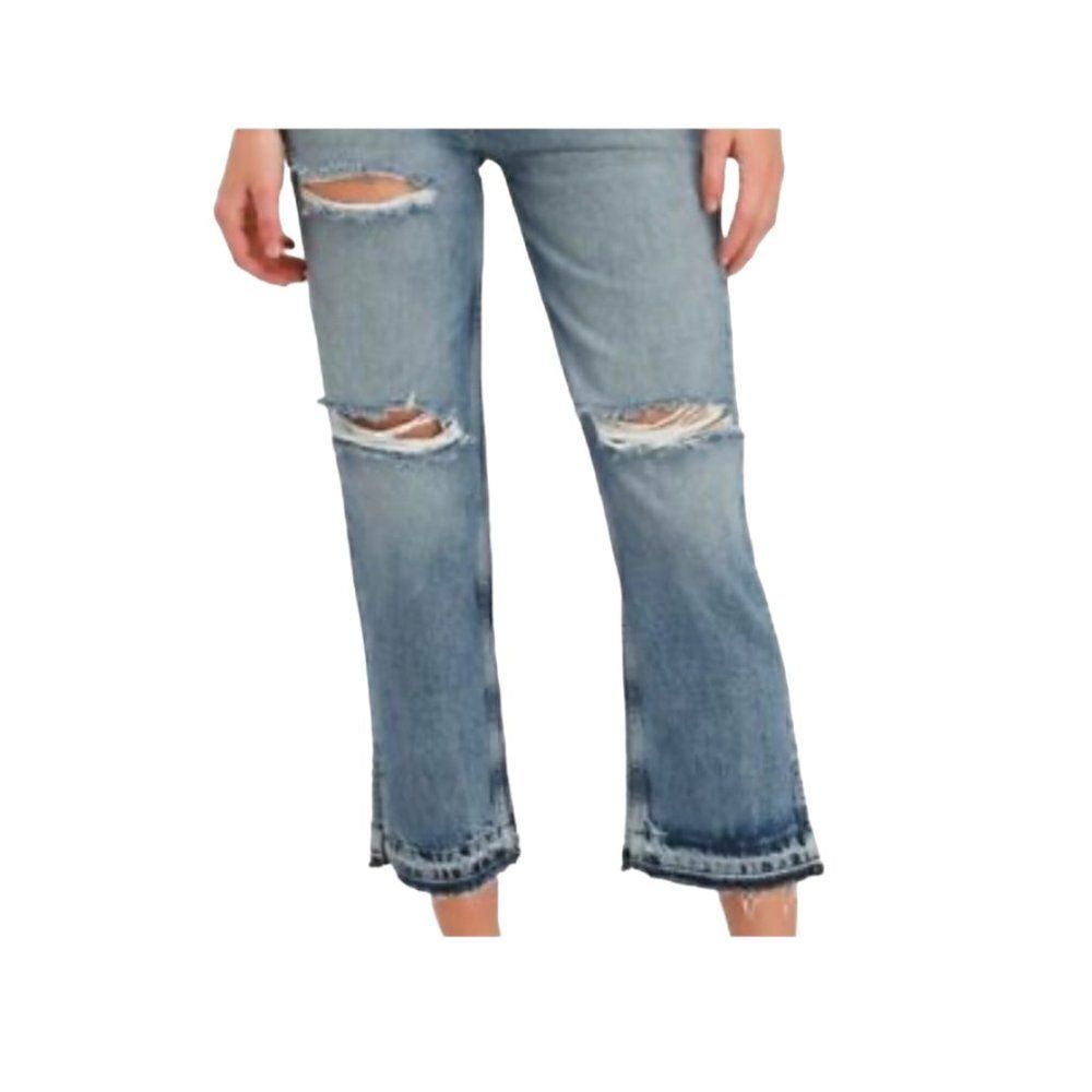 Free Free People High-Waist Lita Distressed Jeans NWT - Picture 10 of 11